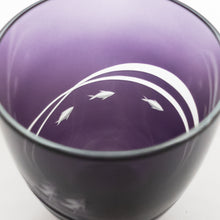 画像をギャラリービューアに読み込む, 波と風 ぐい呑青紫