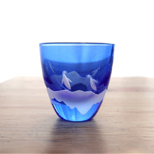 画像をギャラリービューアに読み込む, Penguin Couple 冷酒杯 青藍