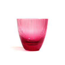 Load image into Gallery viewer, ぐい呑千筋 青藍・金赤 - THE GLASS GIFT SHOP SOKICHI