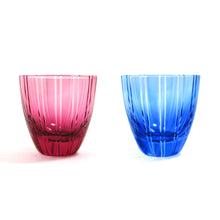 画像をギャラリービューアに読み込む, ぐい呑金通縞 青藍・金赤 - THE GLASS GIFT SHOP SOKICHI