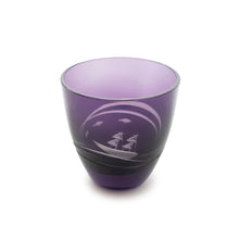 画像をギャラリービューアに読み込む, 波と風 ぐい呑青紫