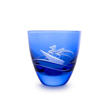 画像をギャラリービューアに読み込む, 波と風 ぐい呑青藍