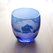 画像をギャラリービューアに読み込む, Penguin Couple 丸オールド青藍