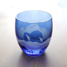 画像をギャラリービューアに読み込む, Penguin Couple 丸オールド青藍