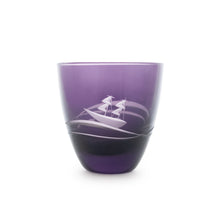 画像をギャラリービューアに読み込む, 波と風 ぐい呑青紫