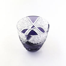 画像をギャラリービューアに読み込む, ぐい呑み円 青紫 木箱入り