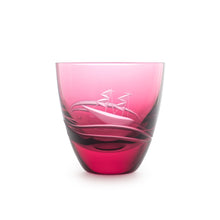 画像をギャラリービューアに読み込む, 波と風 ぐい呑金赤