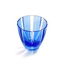 Load image into Gallery viewer, ぐい呑子持縞 青藍・金赤 - THE GLASS GIFT SHOP SOKICHI