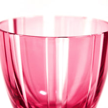 Load image into Gallery viewer, ぐい呑子持縞 青藍・金赤 - THE GLASS GIFT SHOP SOKICHI