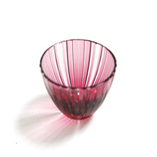 画像をギャラリービューアに読み込む, ぐい呑滝縞 青藍・金赤 - THE GLASS GIFT SHOP SOKICHI