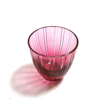 画像をギャラリービューアに読み込む, ぐい呑金通縞 青藍・金赤 - THE GLASS GIFT SHOP SOKICHI