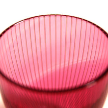 画像をギャラリービューアに読み込む, ぐい呑千筋 青藍・金赤<艶消し> - THE GLASS GIFT SHOP SOKICHI