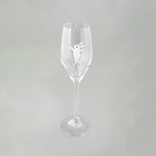 Load image into Gallery viewer, うさぎ白 ナンシーシャンパン - THE GLASS GIFT SHOP SOKICHI
