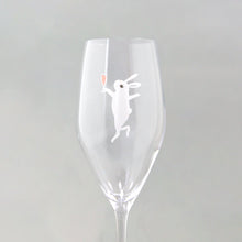 Load image into Gallery viewer, うさぎ白 ナンシーシャンパン - THE GLASS GIFT SHOP SOKICHI

