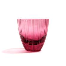 Load image into Gallery viewer, ぐい呑金通縞 青藍・金赤&lt;艶消し&gt; - THE GLASS GIFT SHOP SOKICHI
