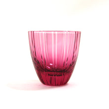 Load image into Gallery viewer, ぐい呑金通縞 青藍・金赤 - THE GLASS GIFT SHOP SOKICHI
