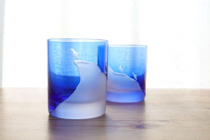 Penguin Climb 青藍 - THE GLASS GIFT SHOP SOKICHI