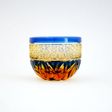 Load image into Gallery viewer, 火華ぐい呑 瑠璃 - THE GLASS GIFT SHOP SOKICHI
