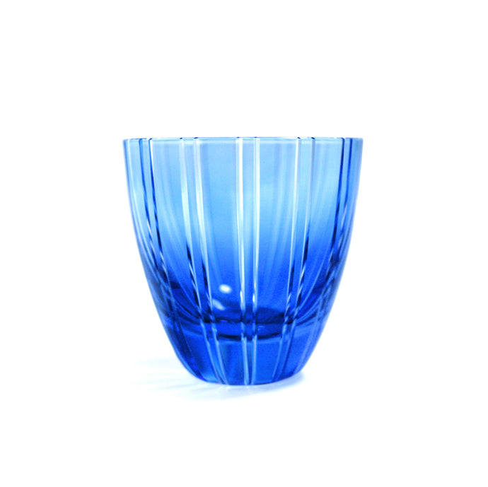 ぐい呑金通縞 青藍・金赤 - THE GLASS GIFT SHOP SOKICHI